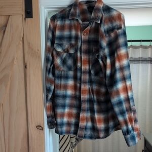 Pendleton Burnside Flannel Blue and Orange